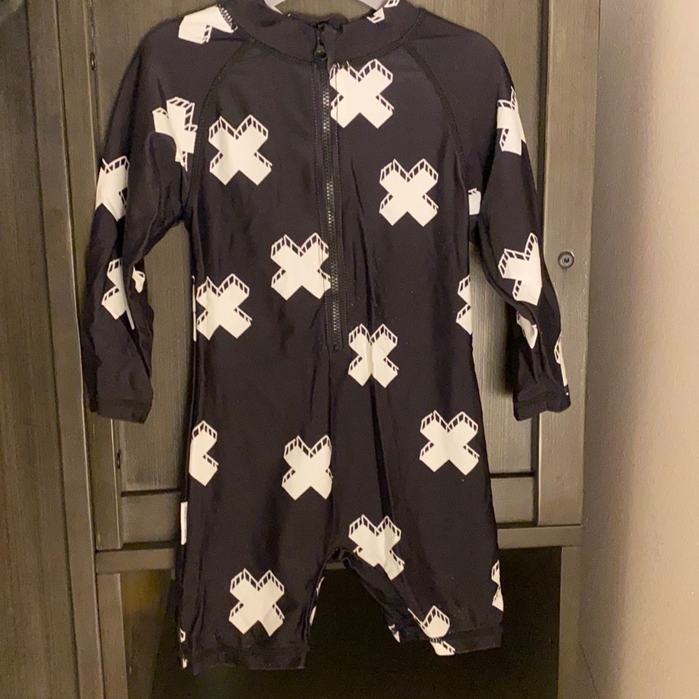 Tiny Tribe one piece zip up swim suite